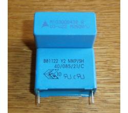 Kondensator 0,22 uF250 VAC Y2 MKP B81122